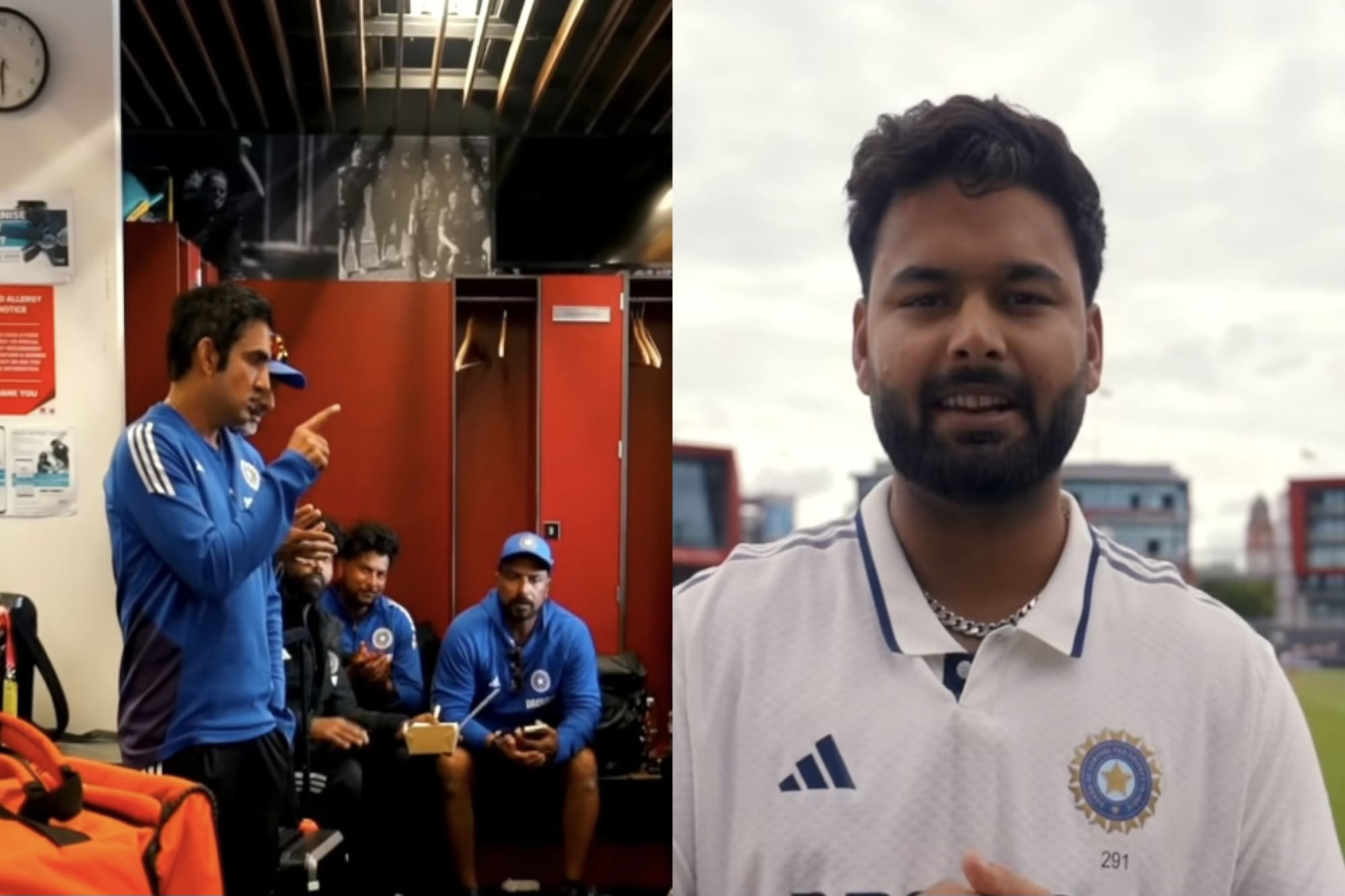 Rishabh Pant and Gautam Gambhir