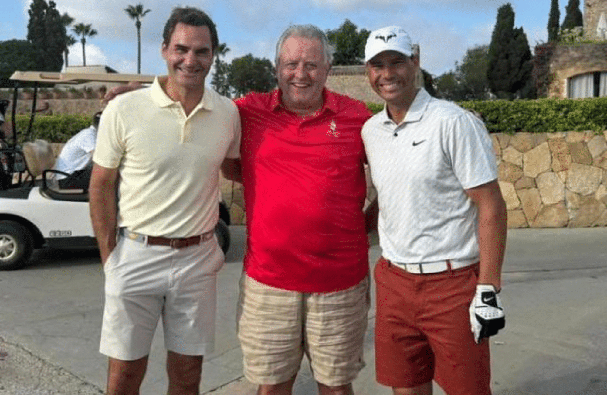 Roger Federer, Rafael Nadal reunite to play golf in Mallorca (See Pic)