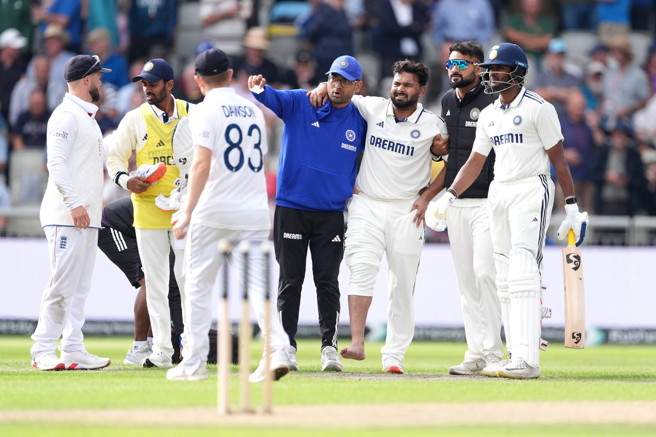 Rishabh Pant injured Manchester test