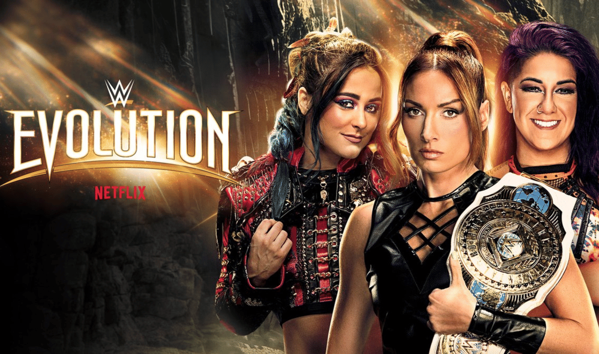WWE Evolution 2- Becky Lynch vs Bayley vs Lyra Valkyria