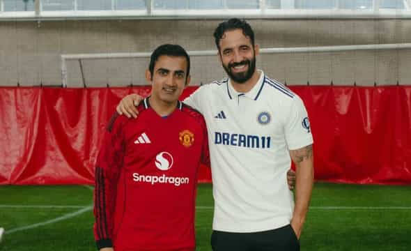 Manchester United and Indian cricket team collaborate for Adidas event