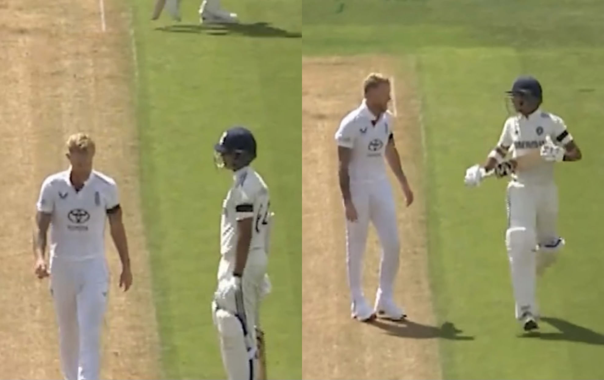 [Watch] You dont want to hear from me- Yashasvi Jaiswal and Ben Stokes engage in a verbal spat during ENG vs IND 2nd test
