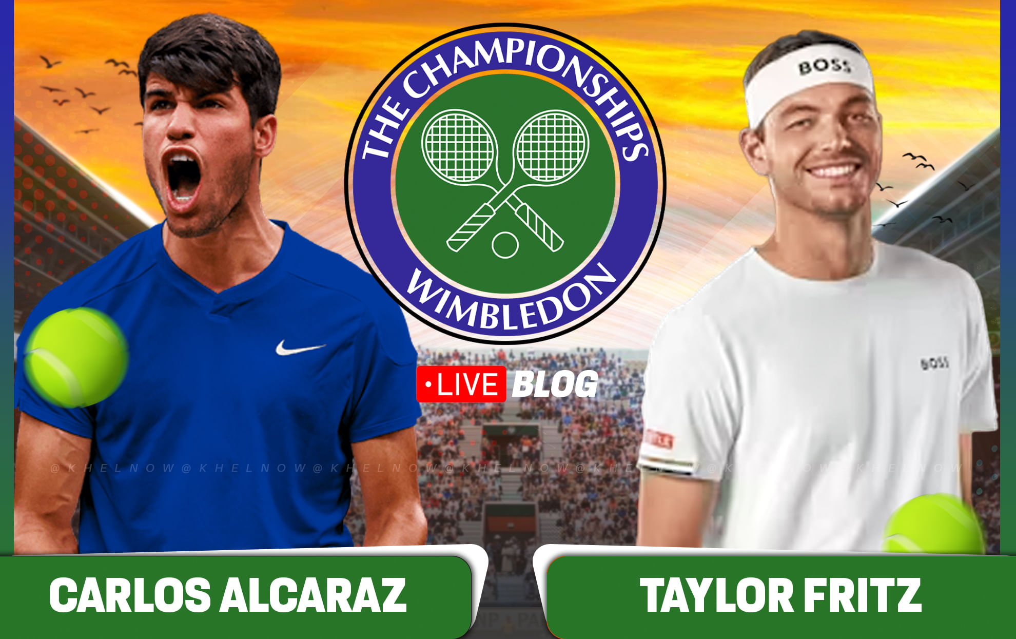 Carlos Alcaraz vs Taylor Fritz Semi-final Highlights: Alcaraz marches into third consecutive Wimbledon final; keeps three-peat dream alive