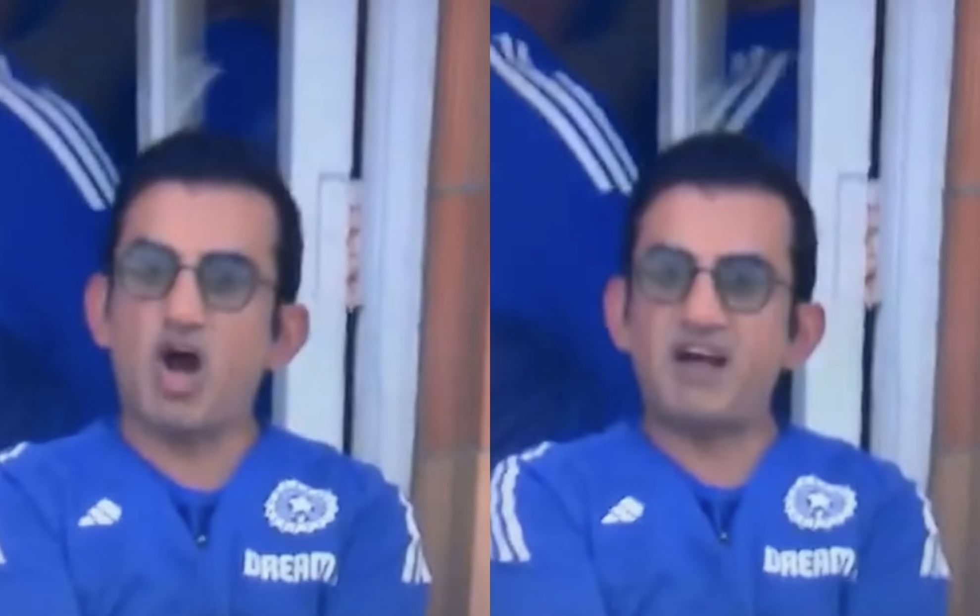 Gautam Gambhir reaction to Joe Root's wicket