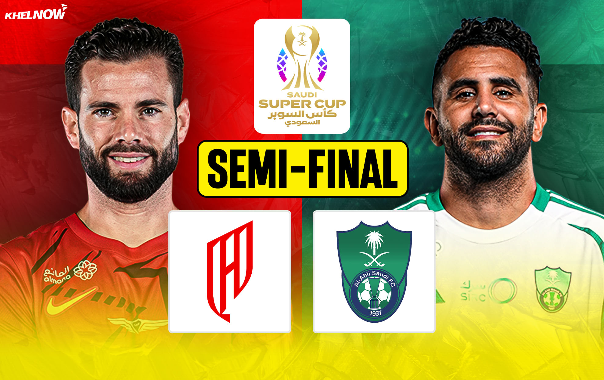 Al Qadsiah vs Al Ahli Preview, prediction, lineups, betting tips & odds | Saudi Super Cup 2025 semi-final