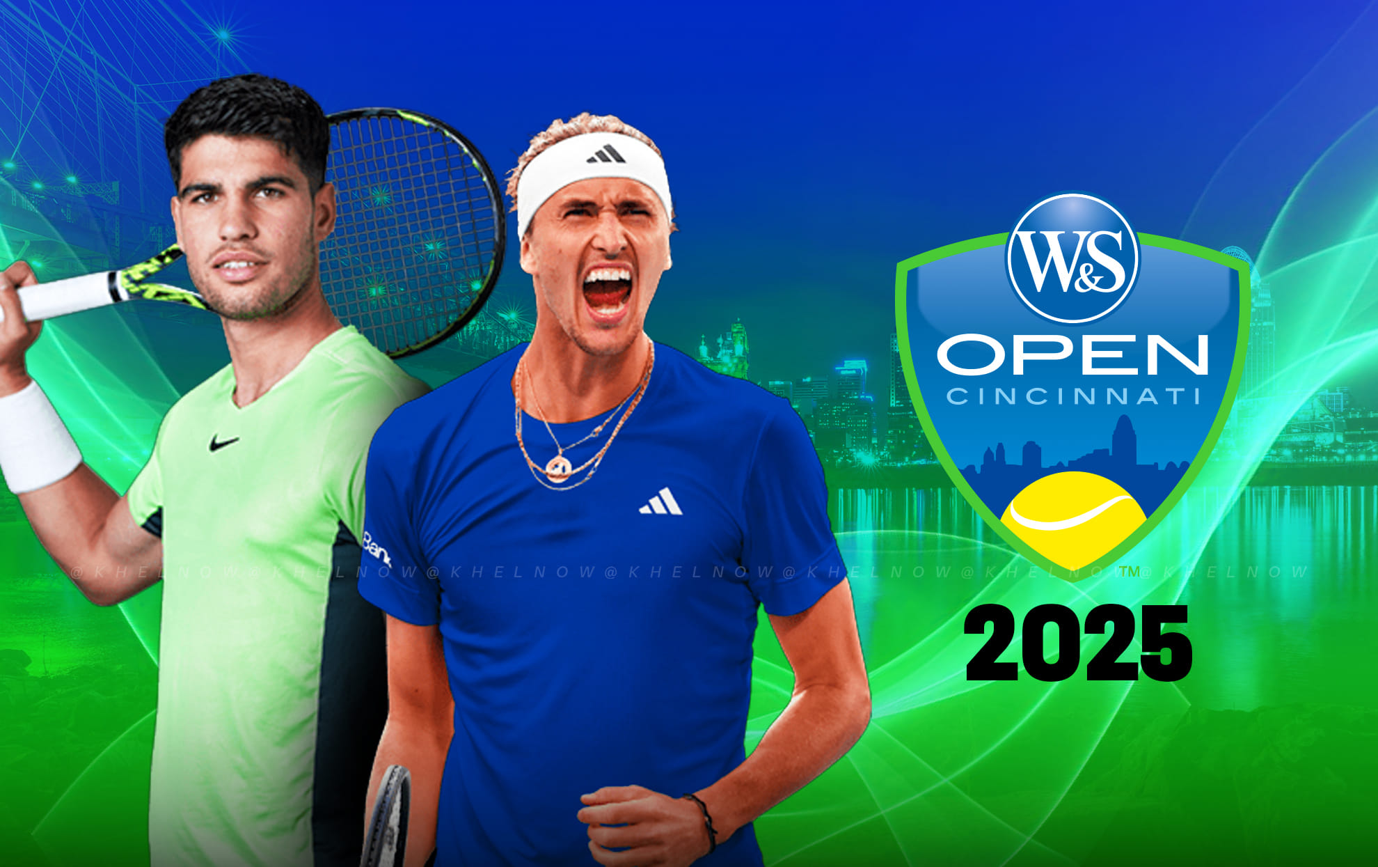Carlos Alcaraz, Alexander Zverev Cincinnati Open 2025