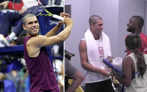 'Terrible': Watch Frances Tiafoe's hilarious reaction to Carlos Alcaraz's accidental haircut