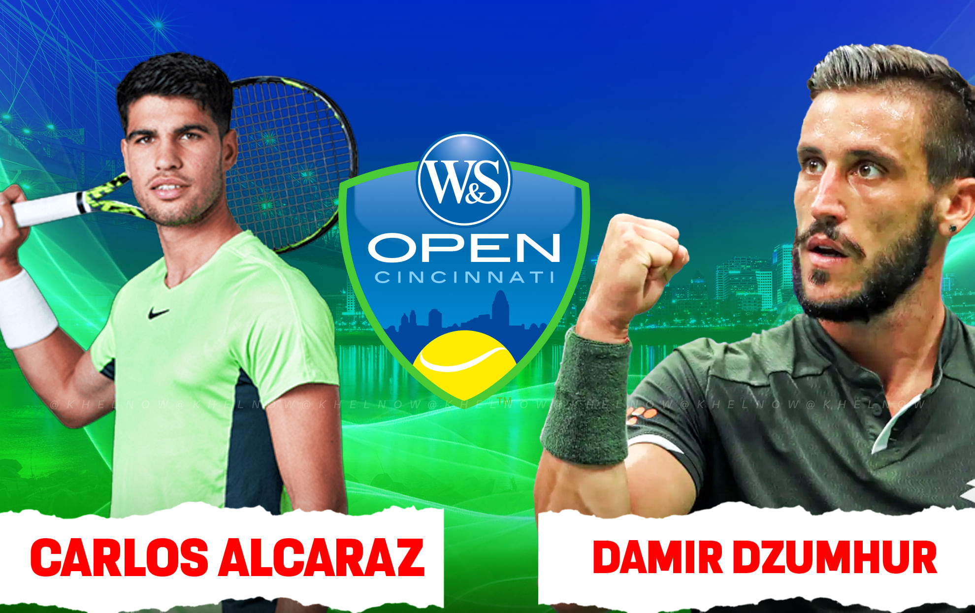 Carlos Alcaraz vs Damir Dzumhur live streaming, TV channel, where & how to watch Cincinnati Open 2025