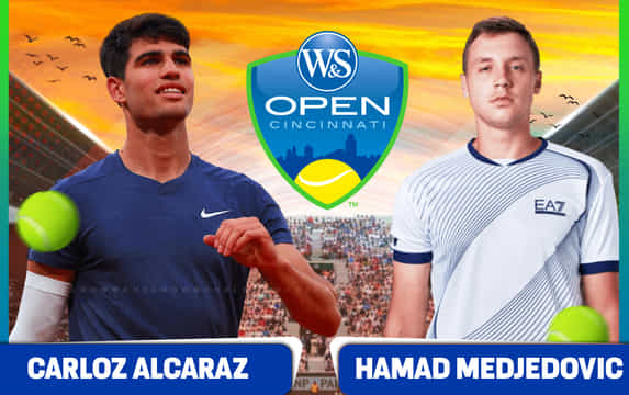 Carlos Alcaraz vs Hamad Medjedovic prediction, betting tips & odds, head-to-head, preview: Cincinnati Open 2025