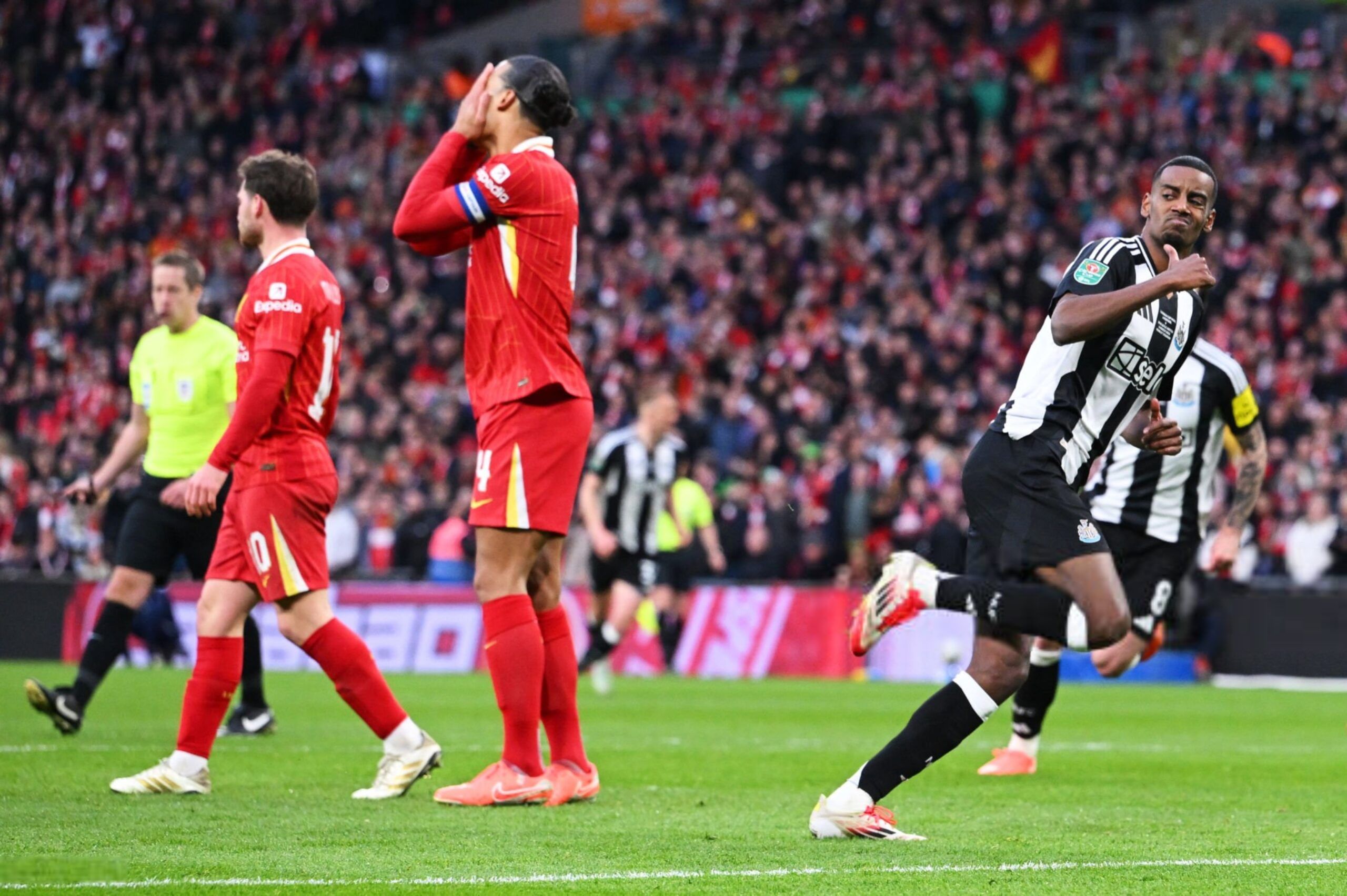 Alexander Isak of Newcastle United Liverpool Premier League