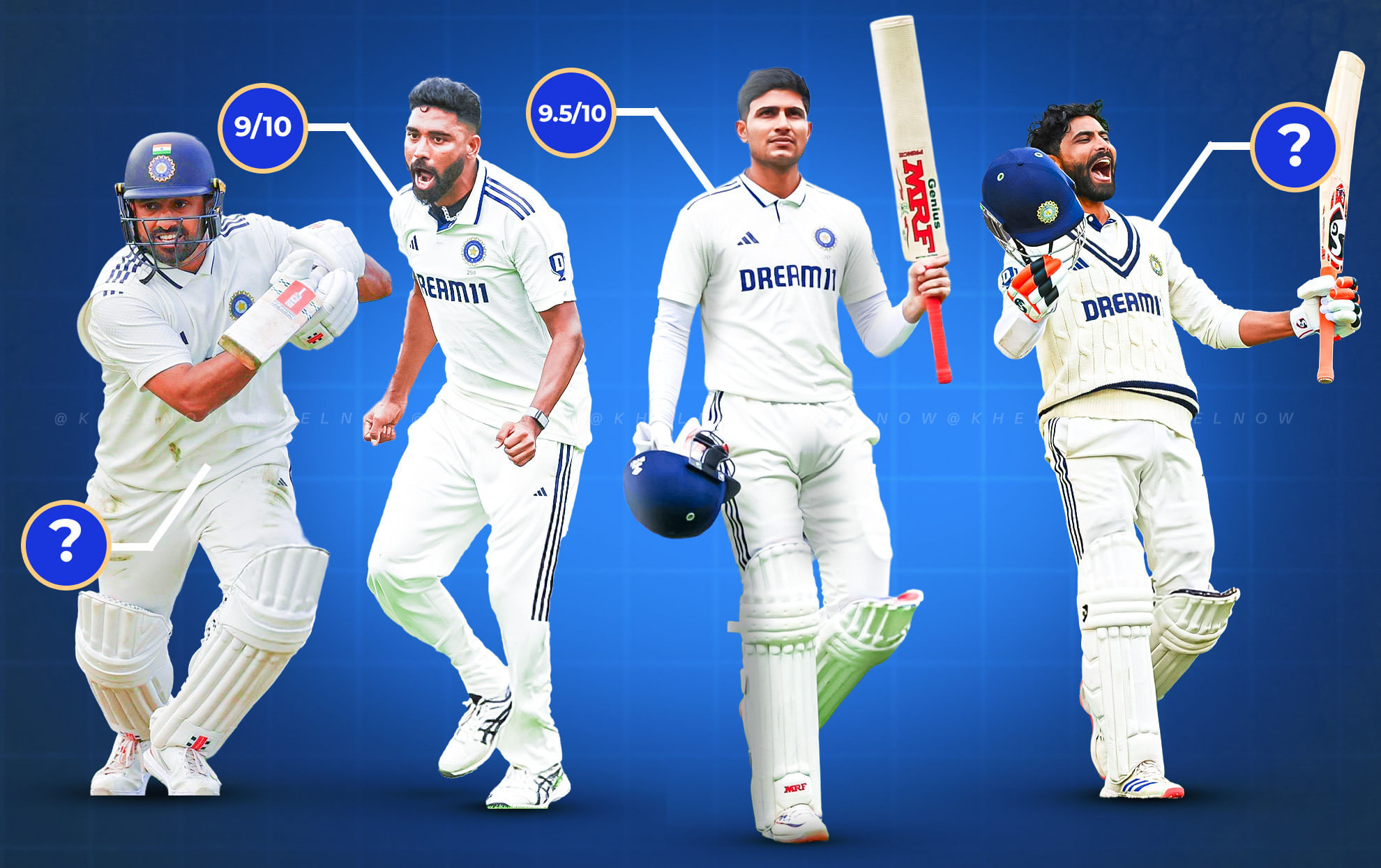 ENG vs IND: Indian cricketers' performance rating in the test series