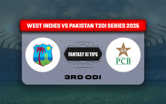 WI vs PAK Dream11 Prediction, Best Dream11 Playing XI, Today Match 3rd ODI, West Indies vs Pakistan ODI series 2025