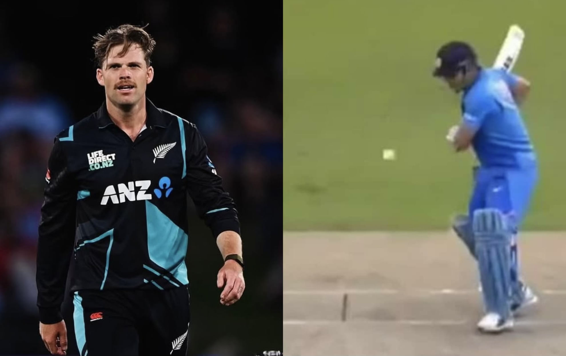 Lockie Ferguson and Ms Dhoni