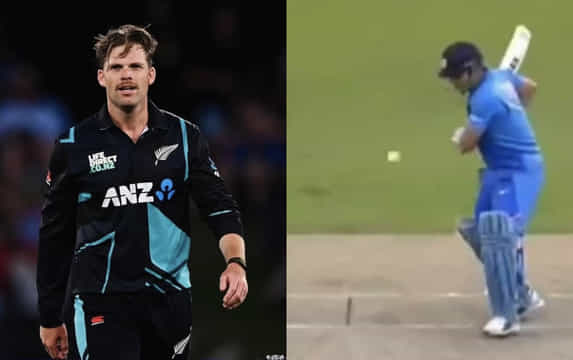 Lockie Ferguson and Ms Dhoni