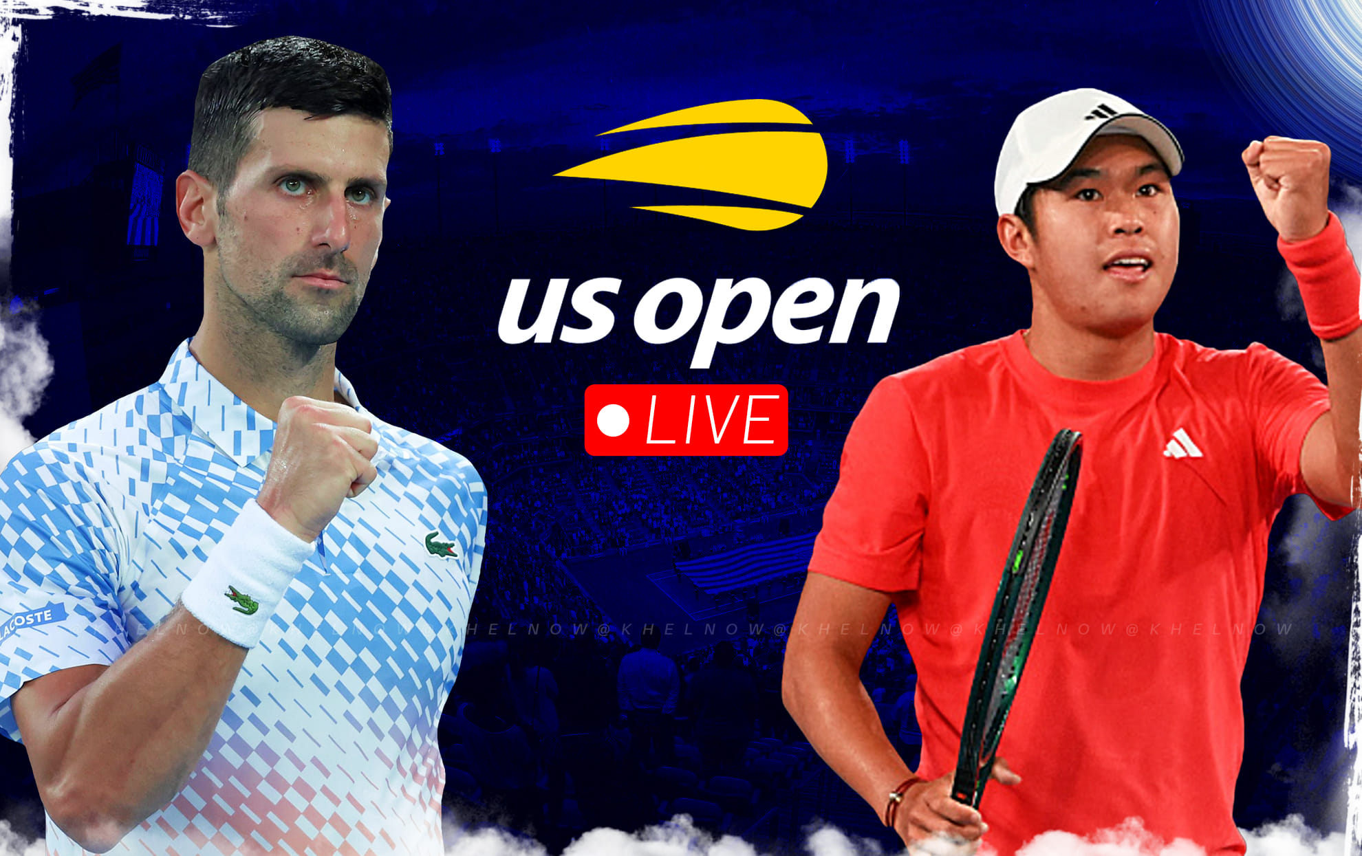 Novak Djokovic vs Learner Tien US Open 2025 live streaming