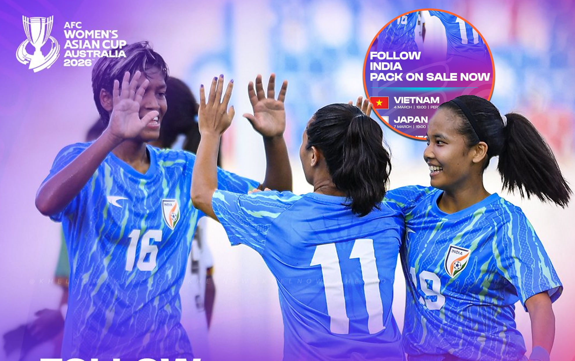 How to buy tickets to India's matches in AFC Women's Asian Cup 2026?