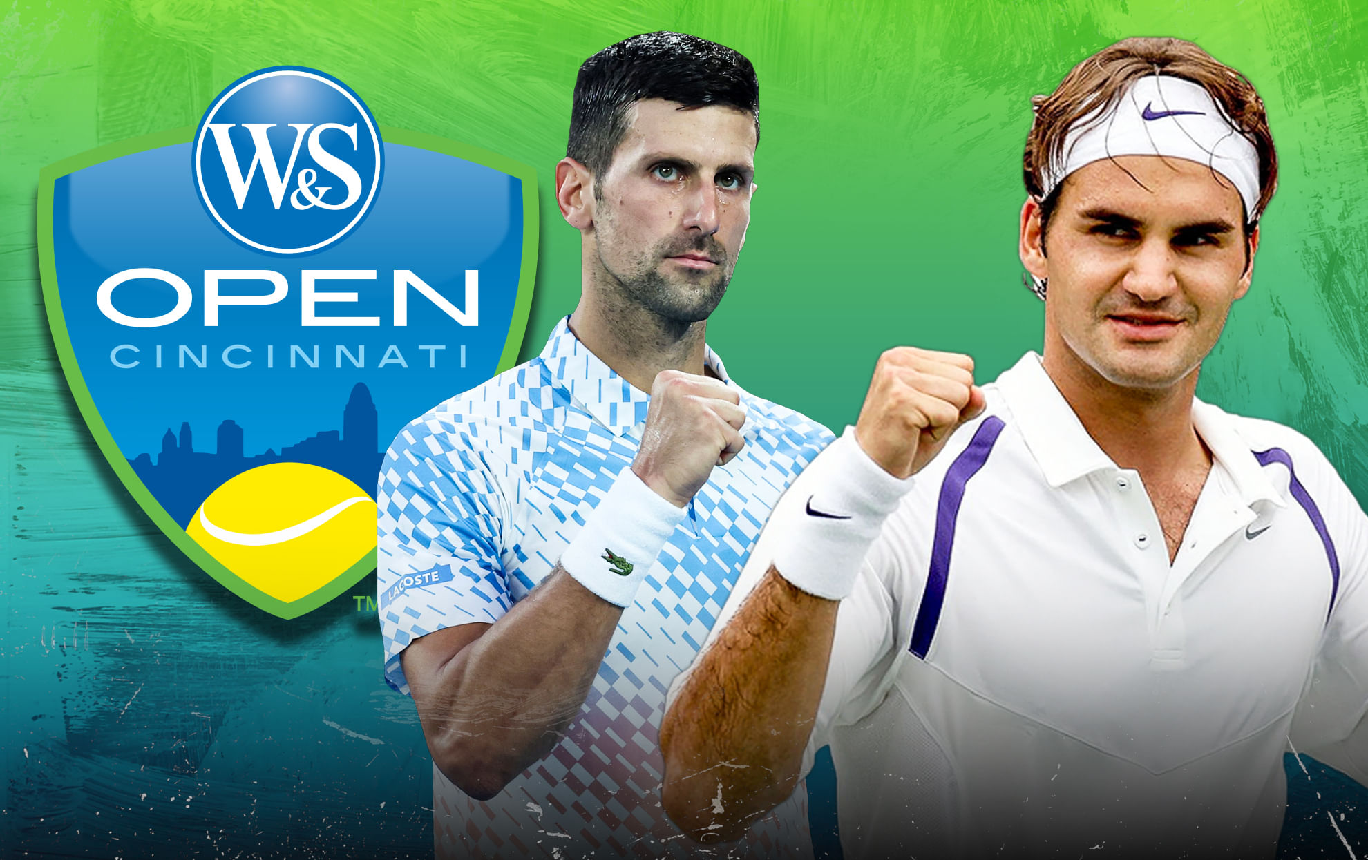 Top five men's singles players with most Cincinnati Open titles in Open Era