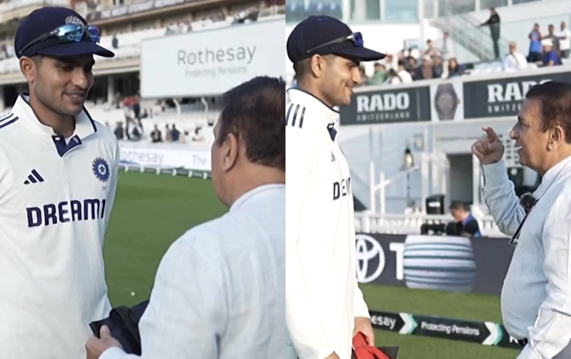 Shubman Gill and Sunil Gavaskar