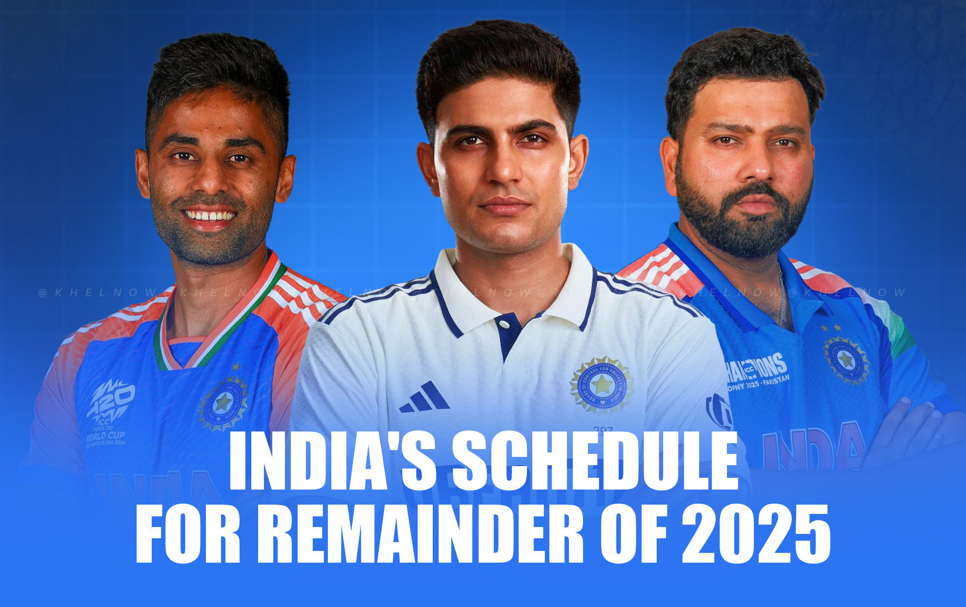 What is Indian Cricket Team's schedule for remainder of 2025 after England test tour?