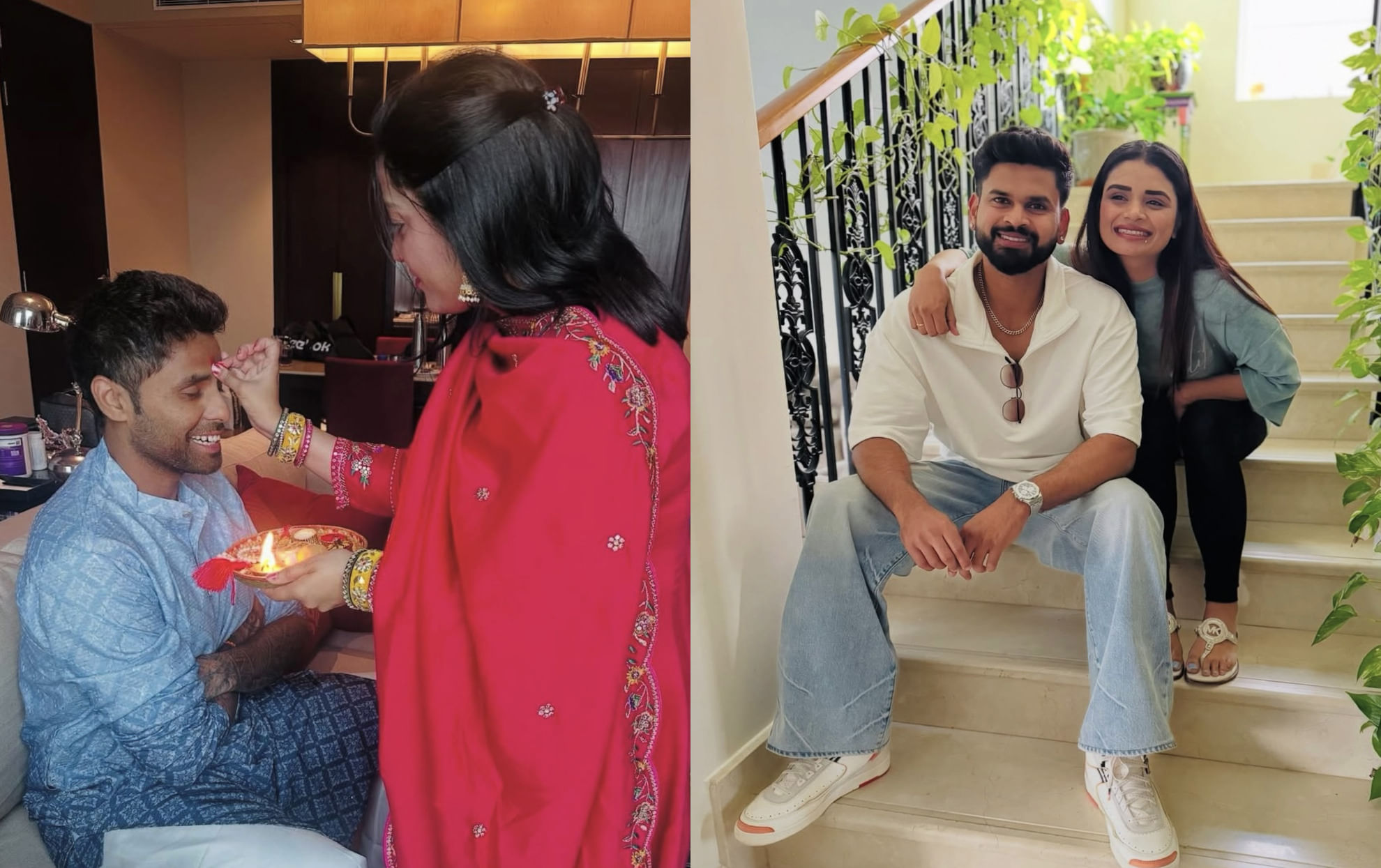 See pictures: Indian cricketers celebrate Rakshabandhan with families