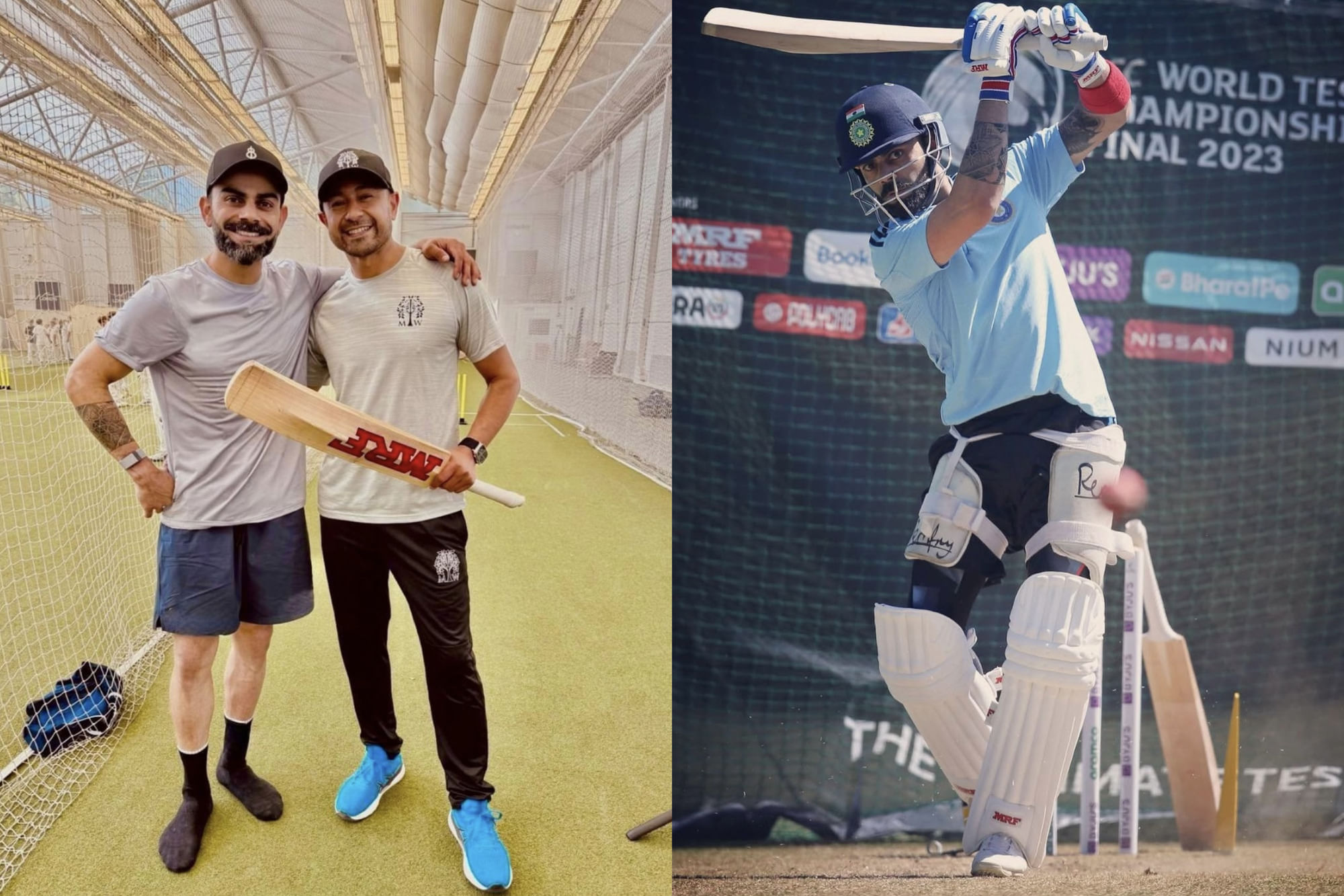 Virat Kohli trains in London