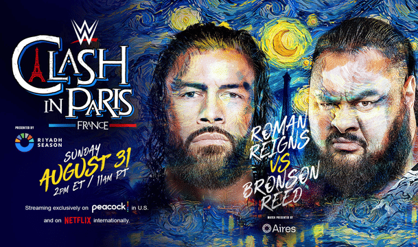 WWE Clash in Paris - Roman Reigns vs Bronson Reed