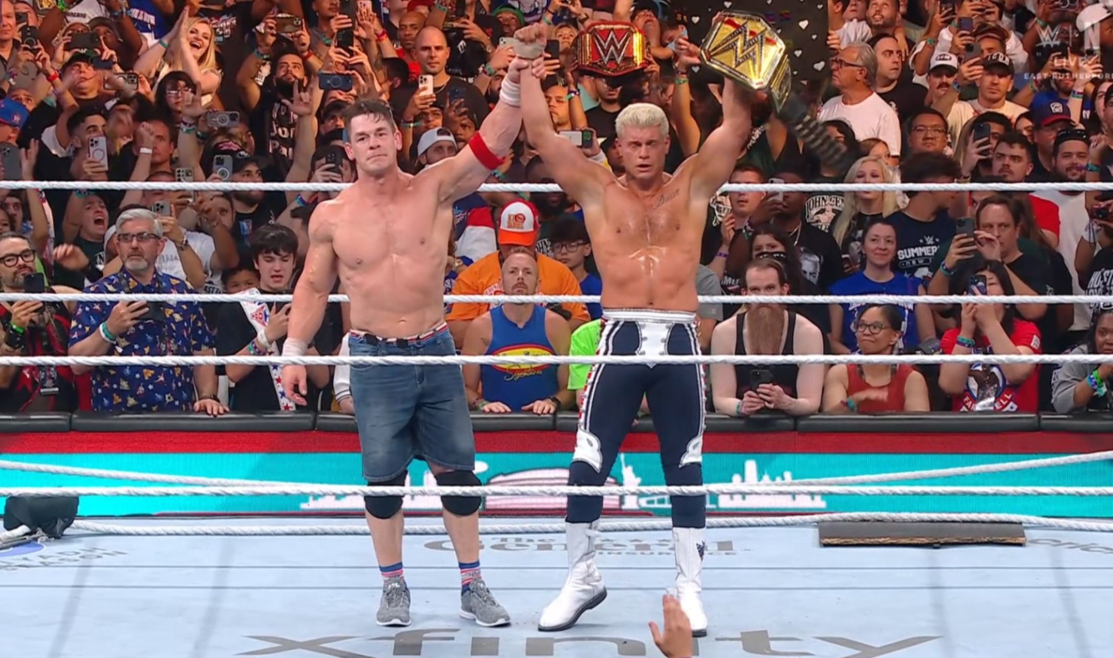 WWE SummerSlam 2025 Night 2 Replay: Brock Lesnar returns; Cody Rhodes beats John Cena; Naomi and Becky Lynch retain & more