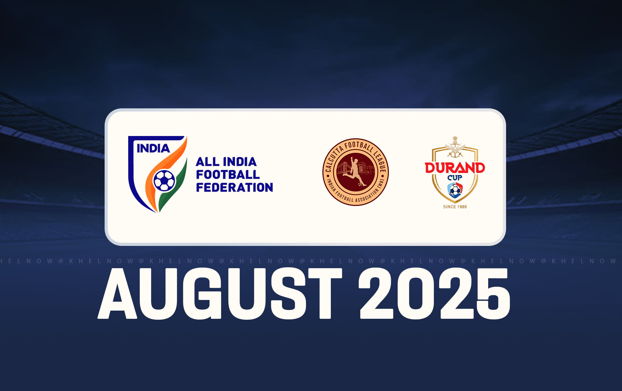 Indian Football Calendar for August 2025