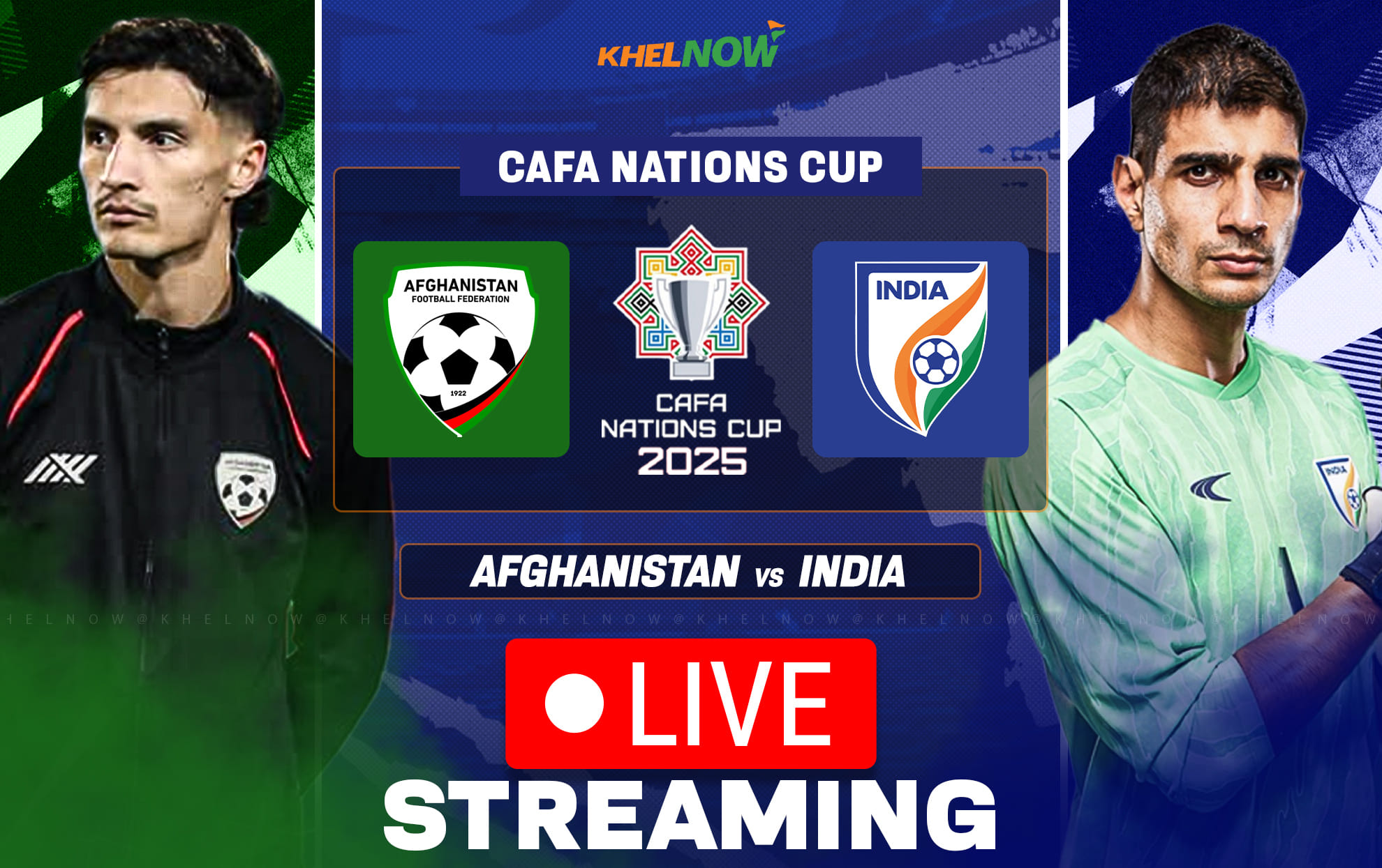 India vs Afghanistan live streaming: When and where to watch CAFA Nations Cup 2025?