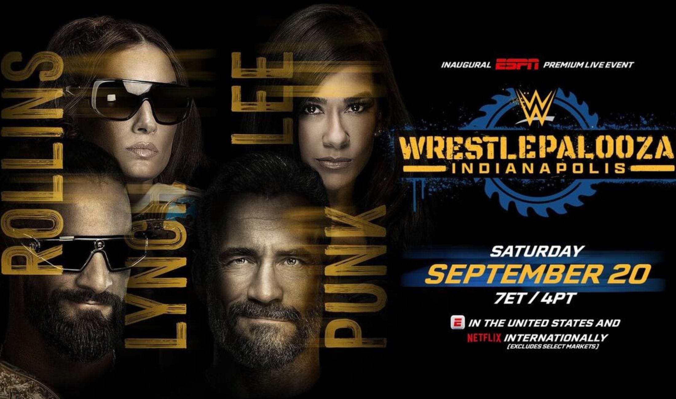 AJ Lee and CM Punk vs Seth Rollins and Becky Lynch - WWE WrestlePalooza 2025