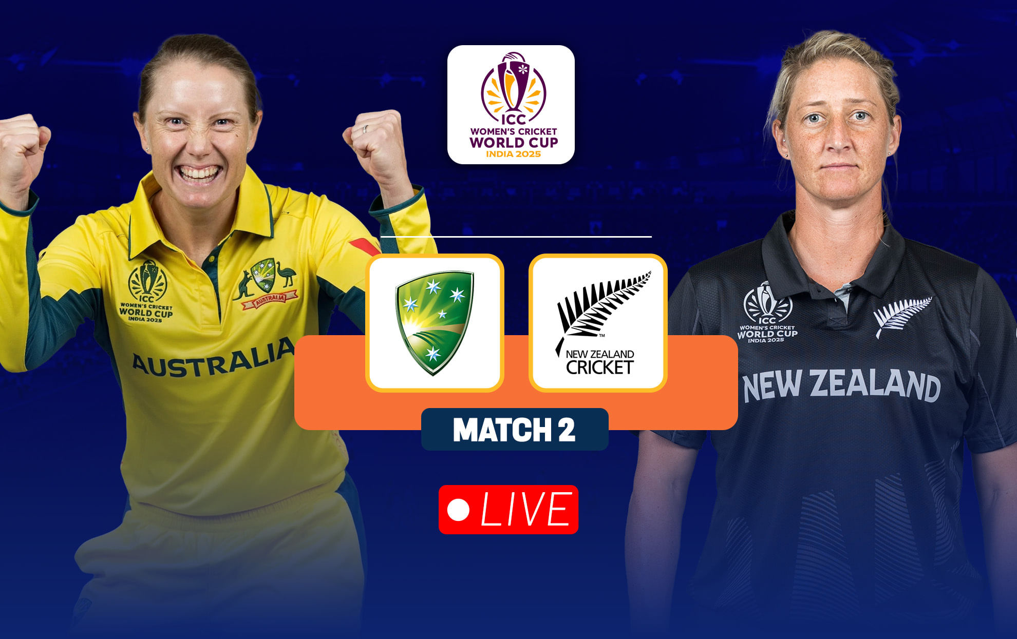 AUS vs NZ: Live streaming details, when and where to watch match 2 of ICC Women’s Cricket World Cup 2025