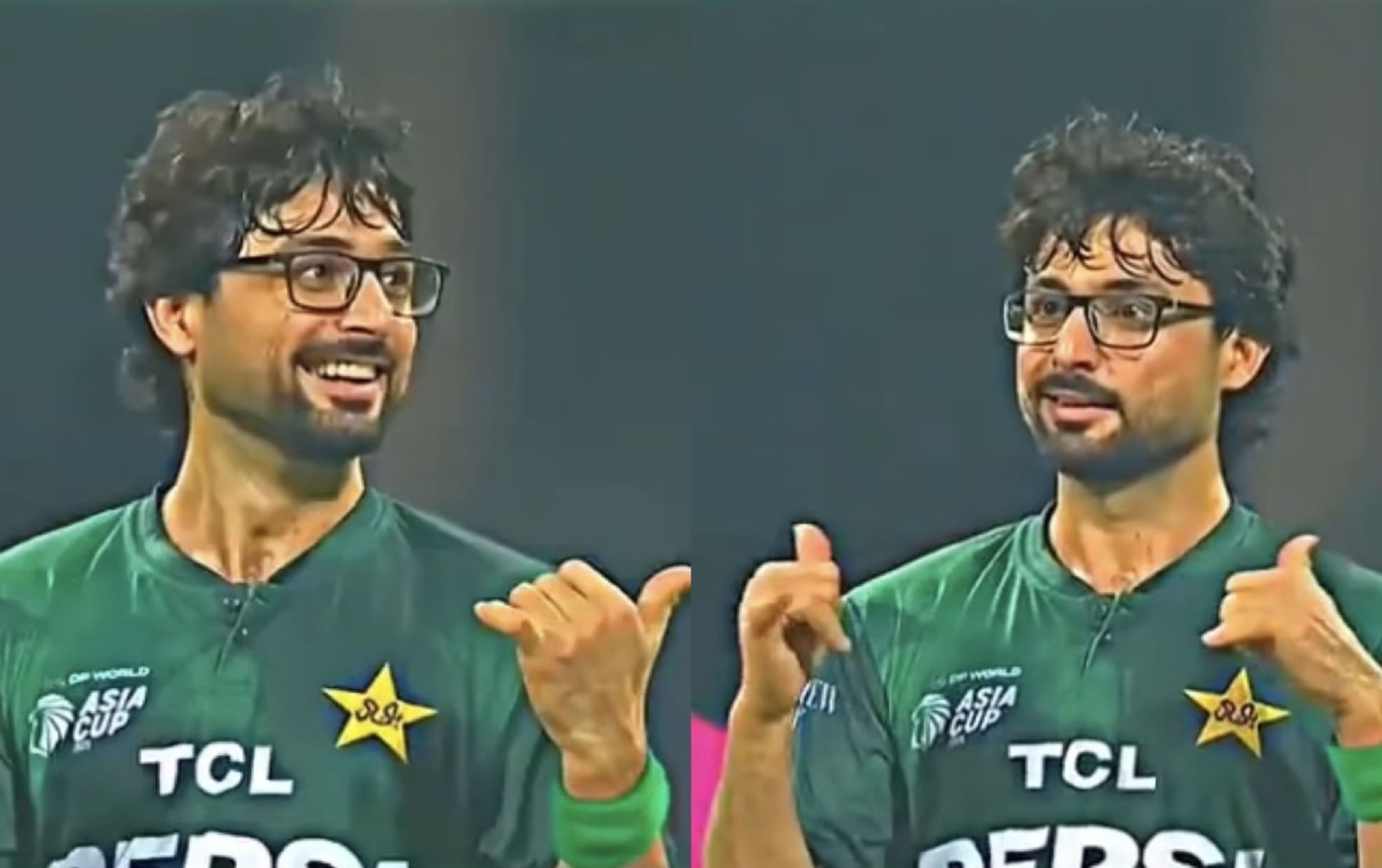 Abrar Ahmed celebration