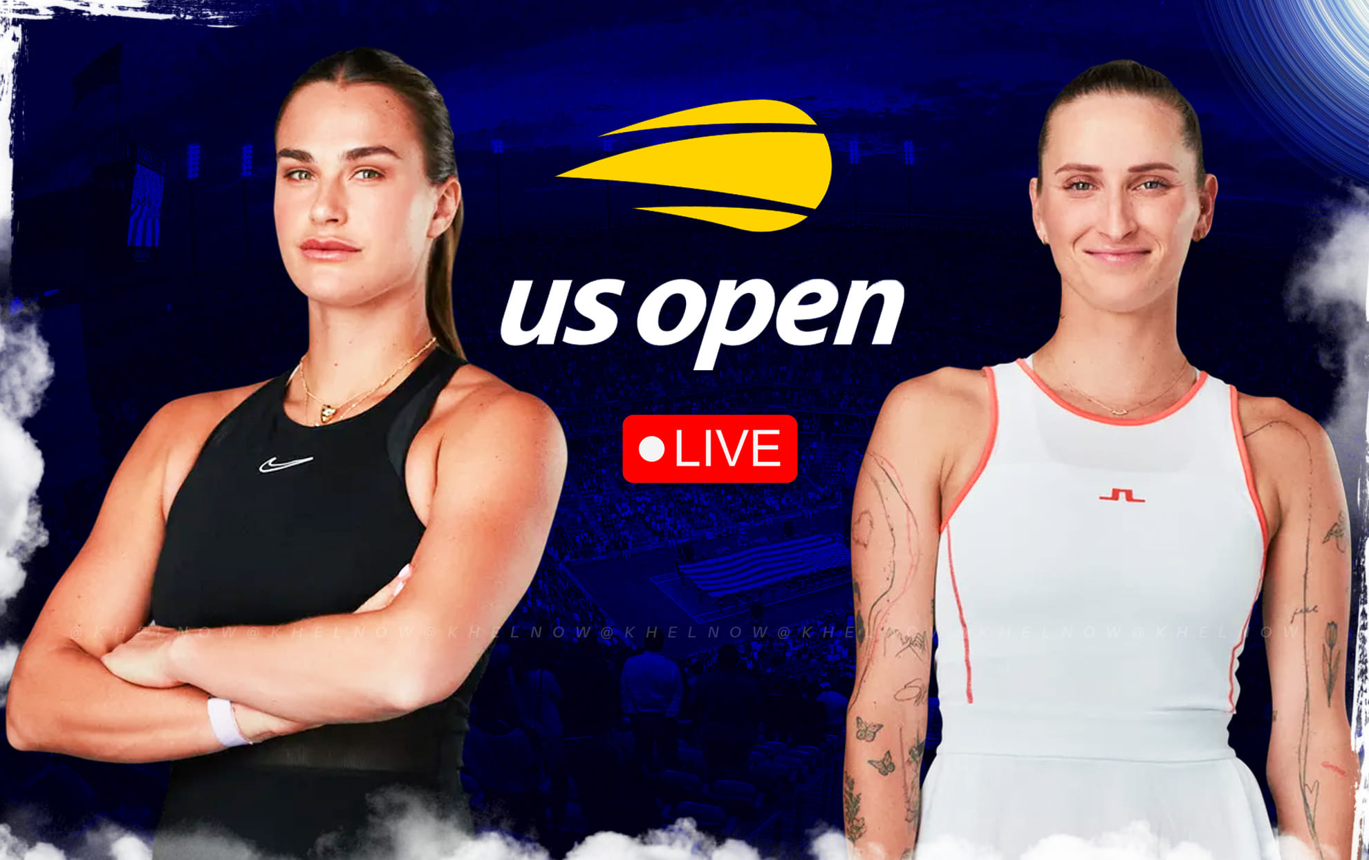 Aryna Sabalenka vs Marketa Vondrousova US Open live streaming