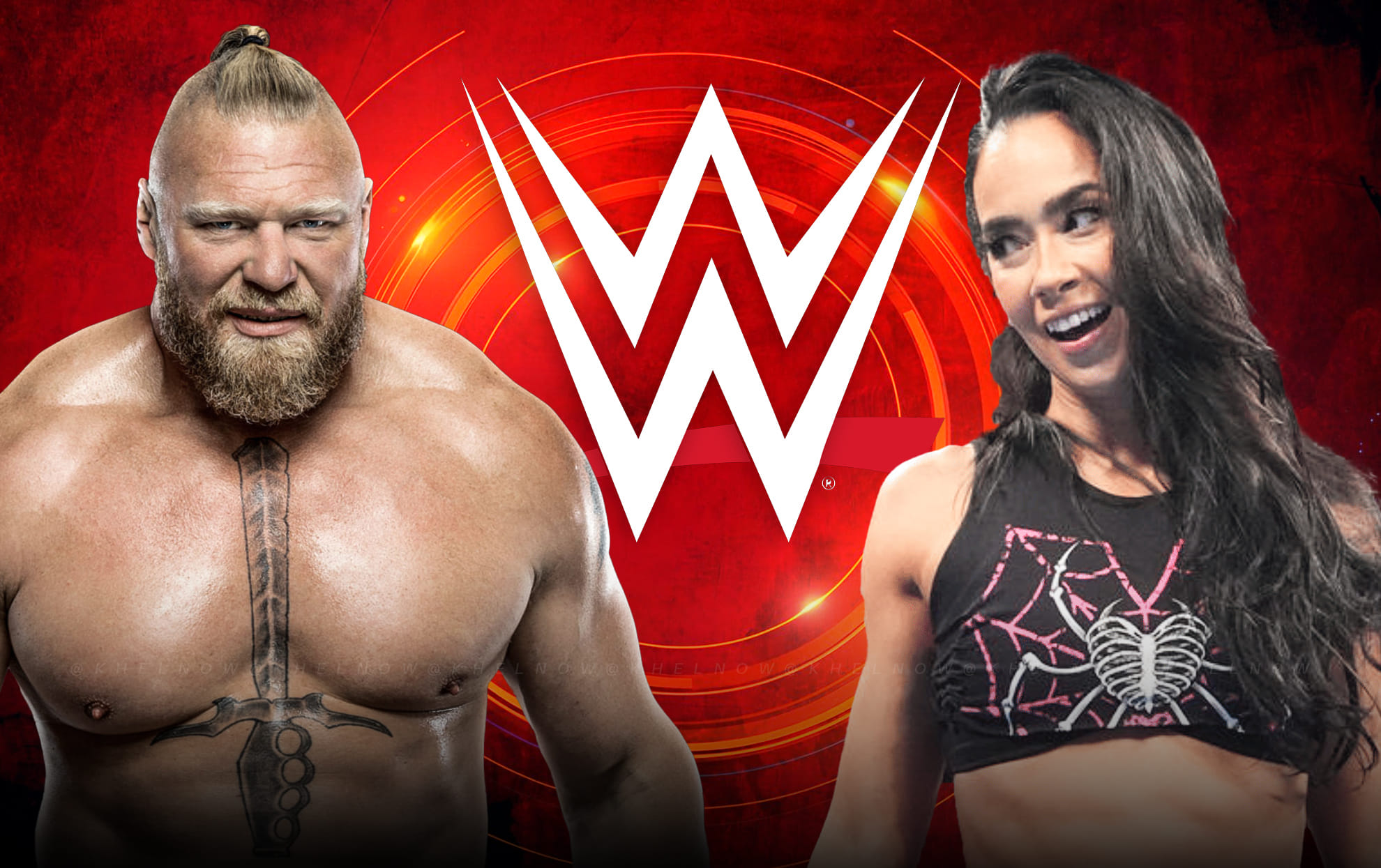 Brock Lesnar and AJ Lee WWE