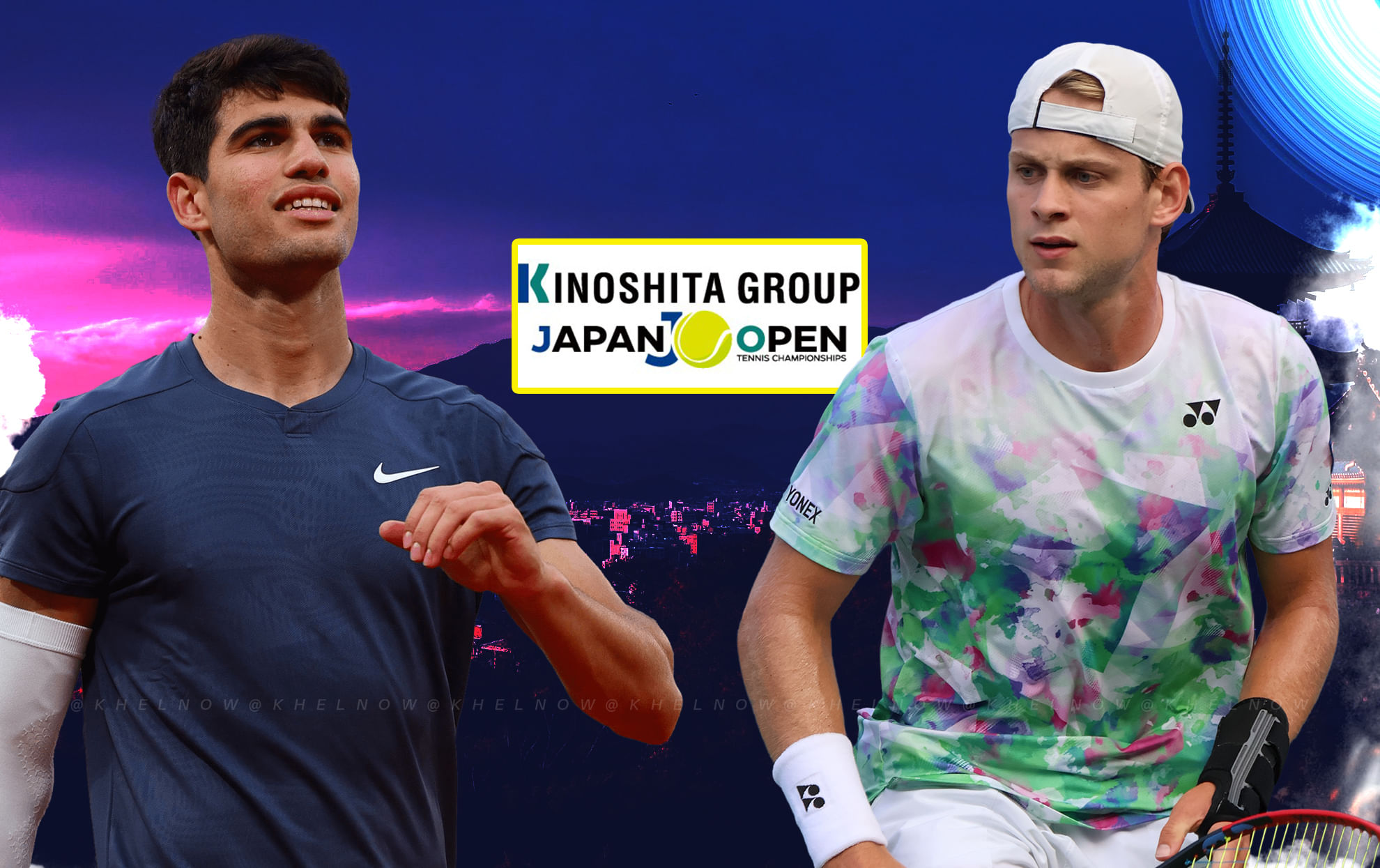 Carlos Alcaraz vs Zizou Bergs Japan Open 2025