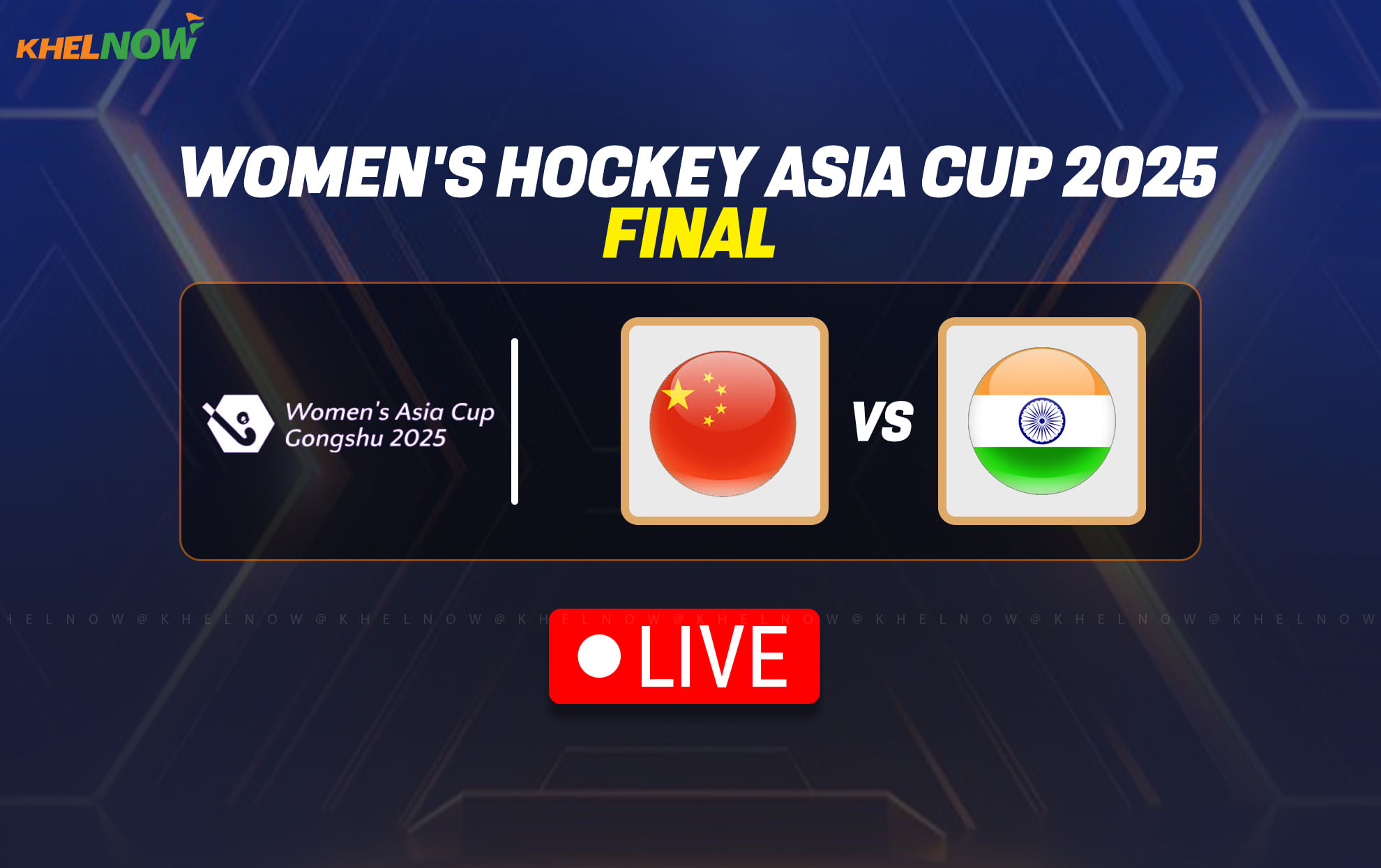 China vs India Final Live Updates, Women's Hockey Asia Cup 2025