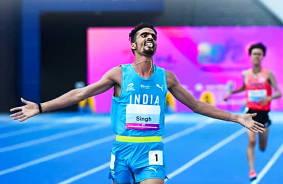 Gulveer Singh at World Athletics Championships 2025.