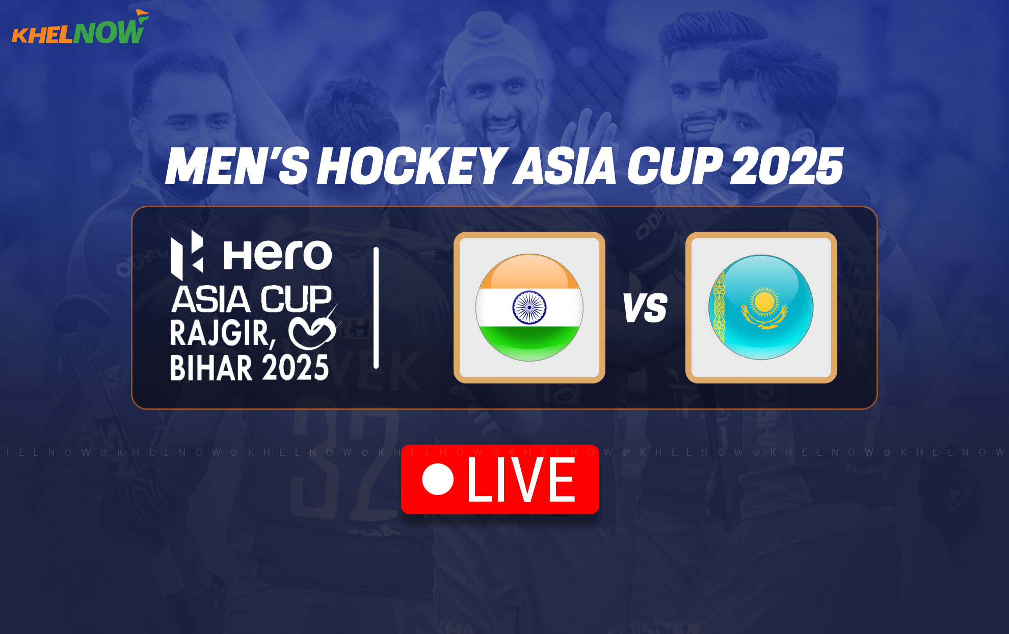 India vs Kazakhstan Live Updates, Men's Hockey Asia Cup 2025