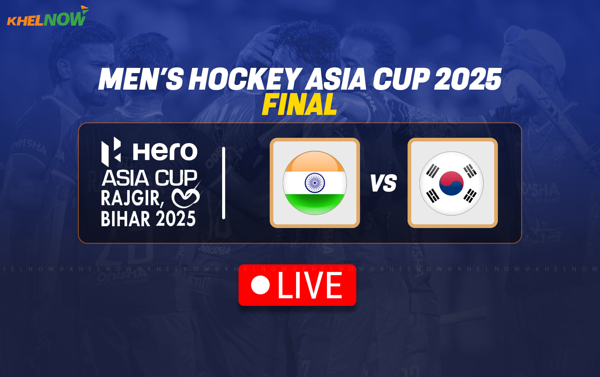 India vs South Korea Final Live Updates, Men's Hockey Asia Cup 2025