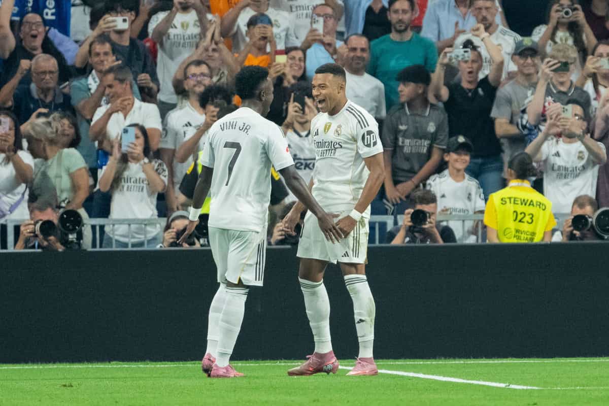 Kylian Mbappe Vinicius Jr Real Madrid LaLiga