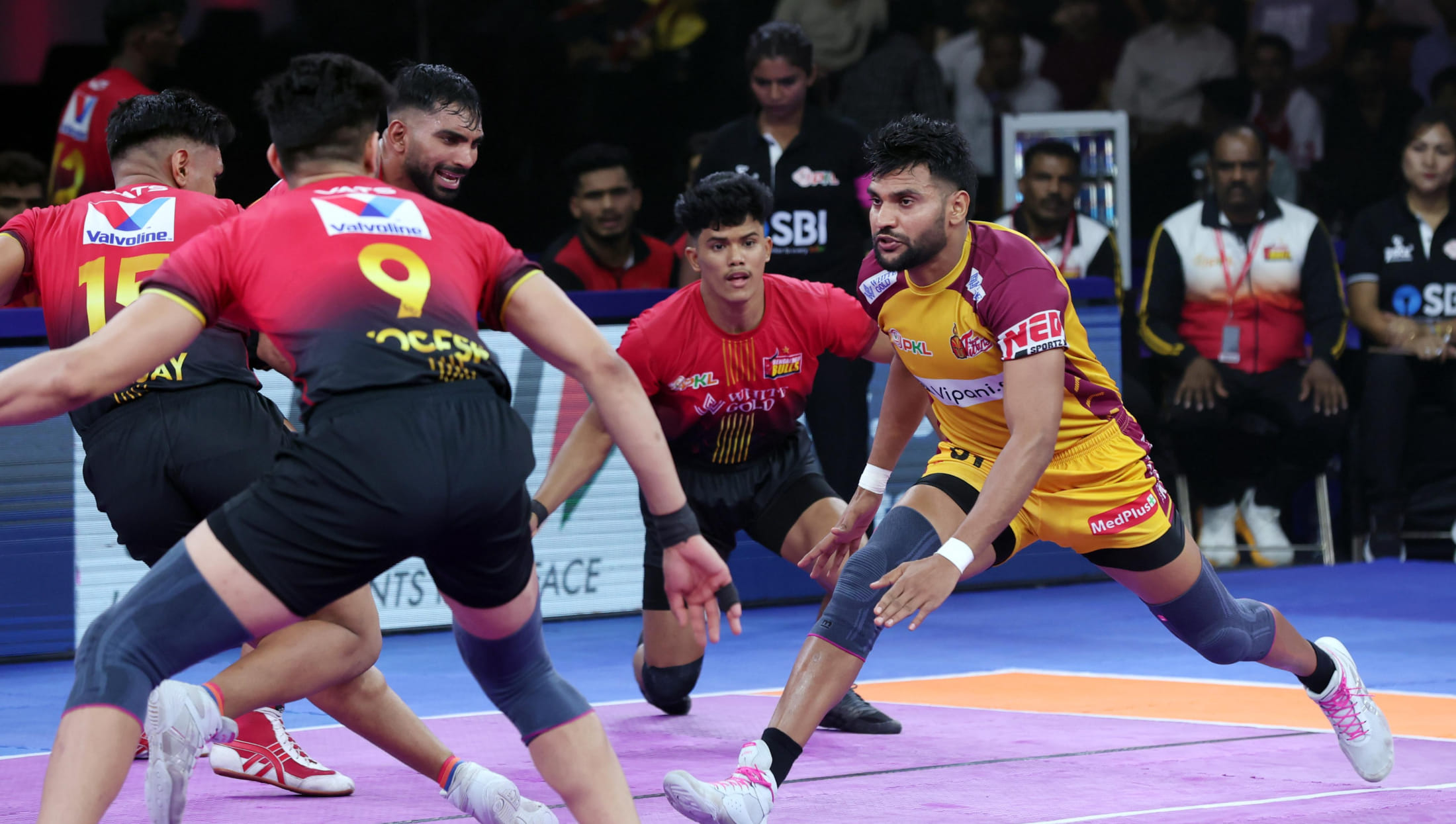 PKL 12: Bengaluru Bulls clinch fourth consecutive win by thrashing Telugu Titans