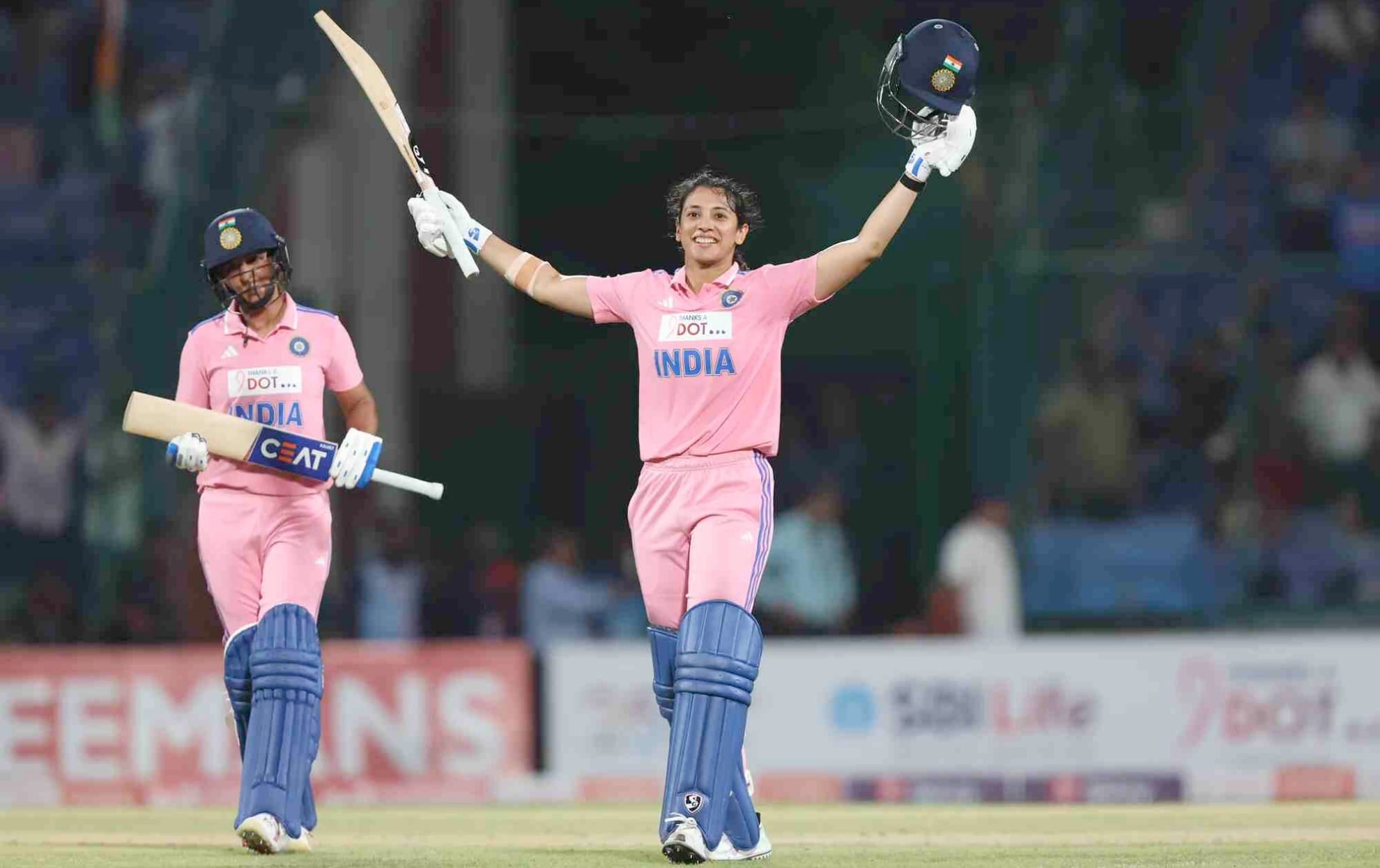 India Women, Women's Cricket, Smriti Mandhana celebrates her ODI hundred