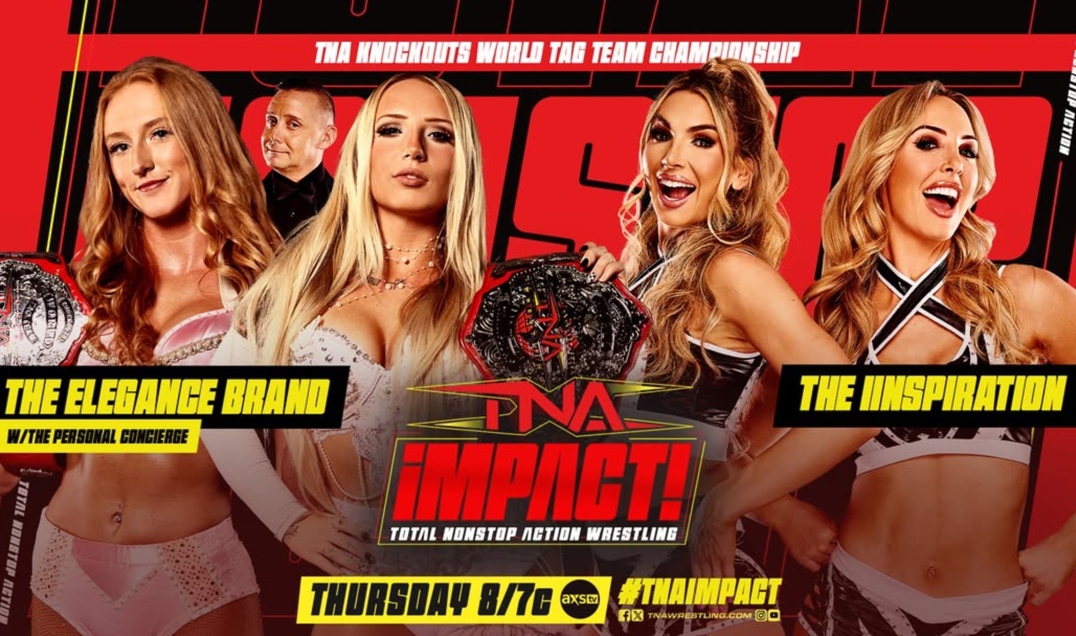 TNA Knockouts Tag Team Championship Match: The IInspiration vs The Elegance Brand (TNA Impact)