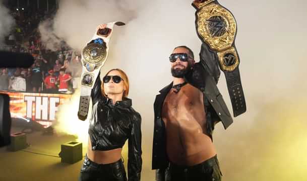 Becky Lynch Seth Rollins WWE Raw