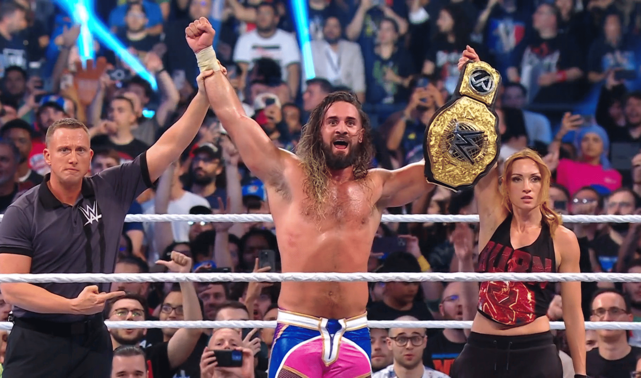 WWE Clash in Paris Results - Seth Rollins & Becky Lynch