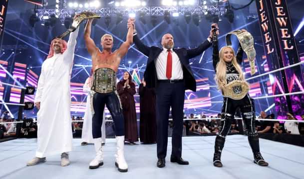 WWE Crown Jewel Title Cody Rhodes Triple H Liv Morgan