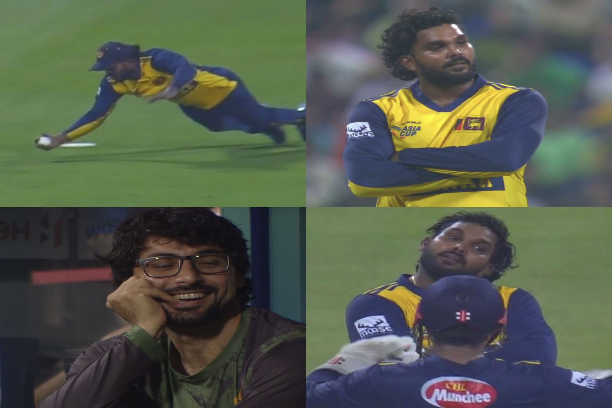 Wanindu Hasaranga mocks Abrar Ahmed