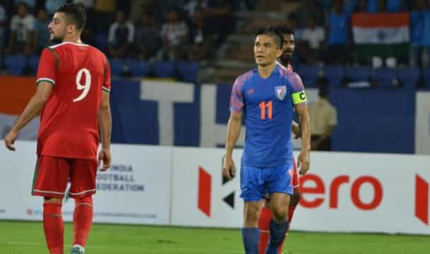 Indian football team's last five meetings against Oman