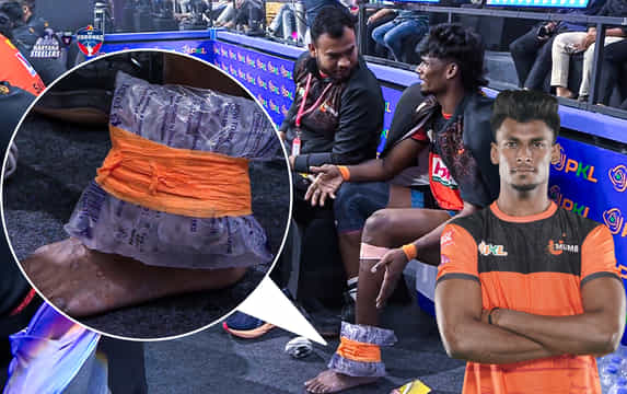 PKL 12: Injury scare for U Mumba as Ajit Chouhan limps off the mat against Bengaluru Bulls