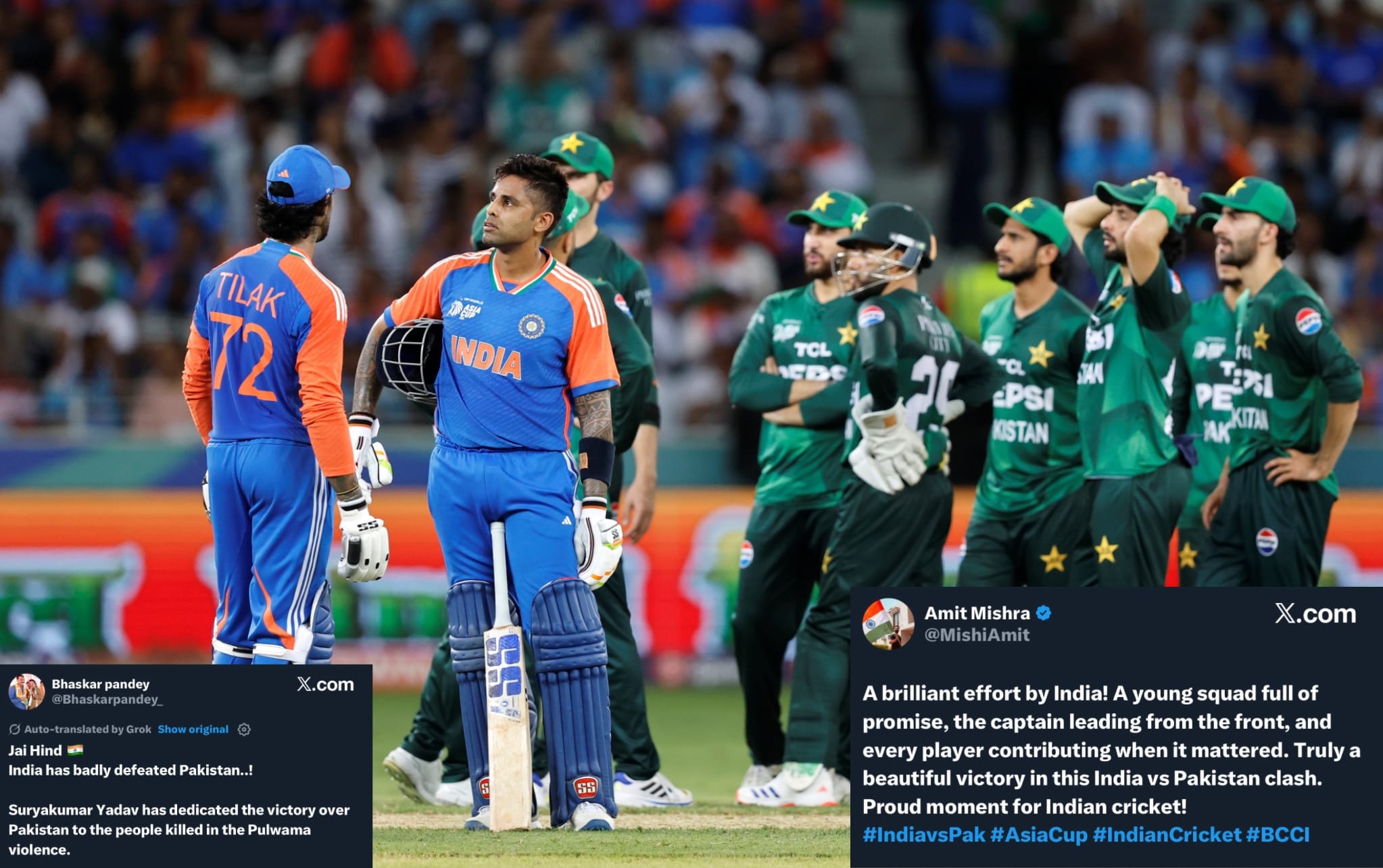 "Proud moment for every Indian"- Fans hail Suryakumar Yadav-led side as they beat Pakistan in the Asia Cup 2025